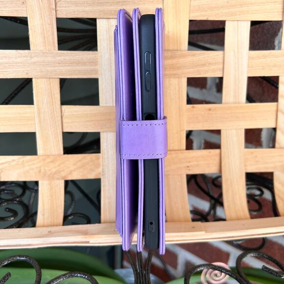 Phone Case Wallet Lavender Butterfly OnePlus Nord 6.5" Leather Cover LaCasse - Picture 11 of 13